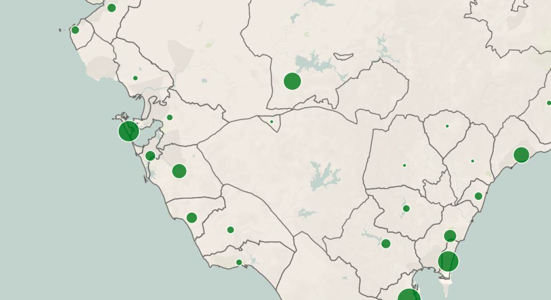 Casos por municpipios