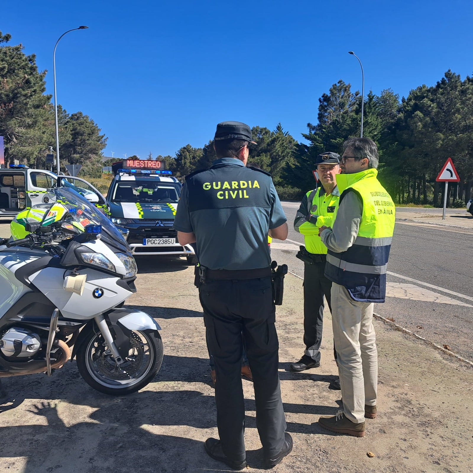 Fernando Galeano ha visitado hoy uno de los puntos de control 