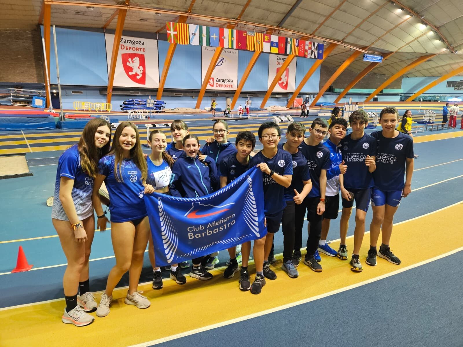 Atletas del Club Atletismo Barbastro