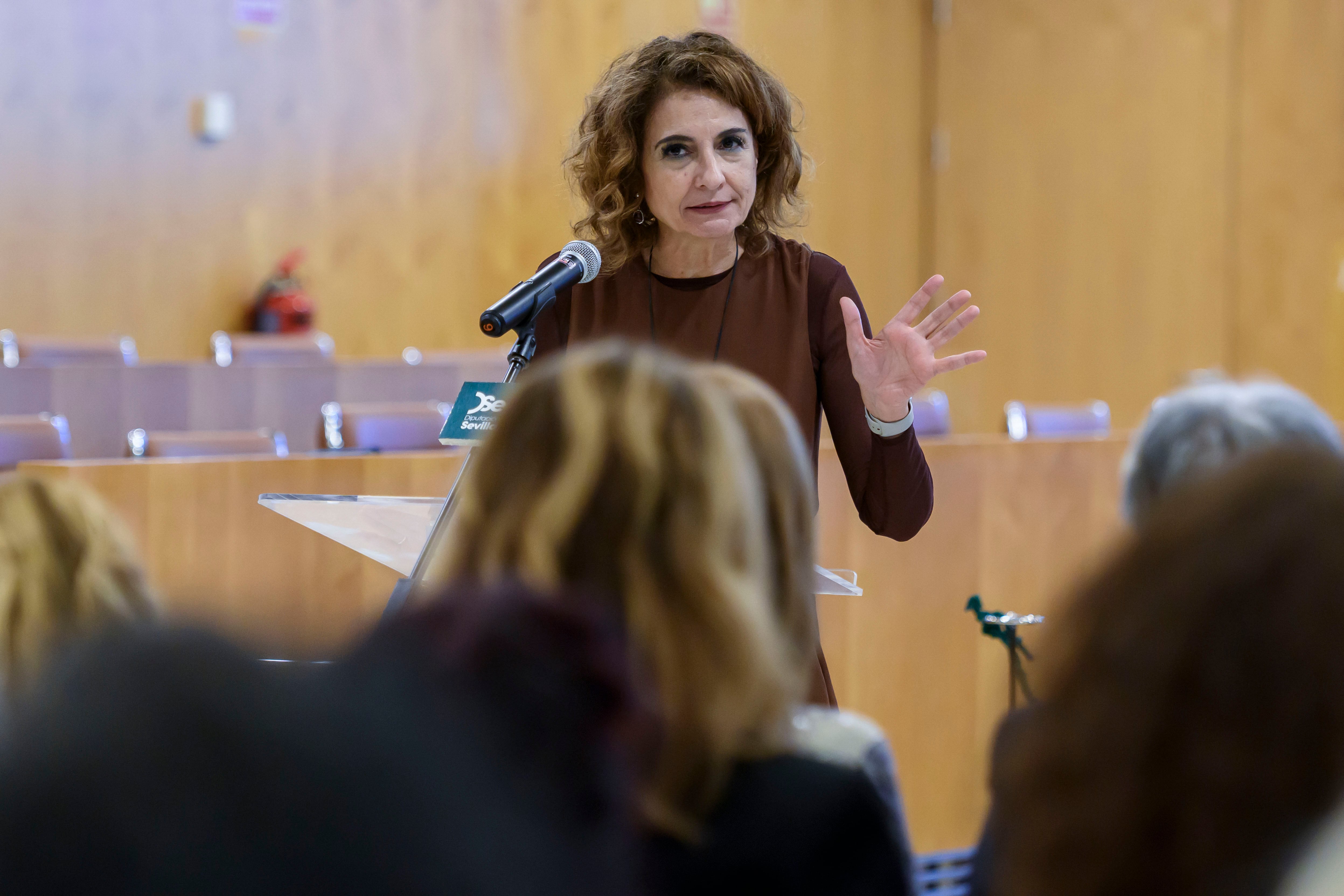 La vicepresidenta primera del Gobierno y ministra de Hacienda, María Jesús Montero.