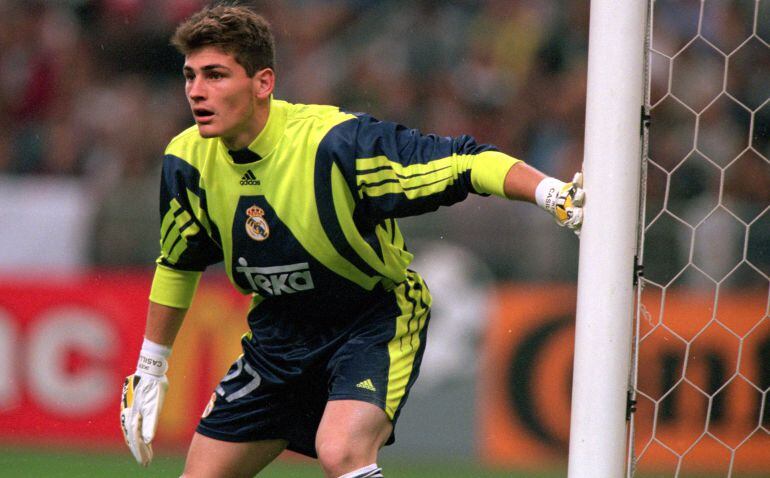 Iker Casillas, en la final de la Champions de 2000.