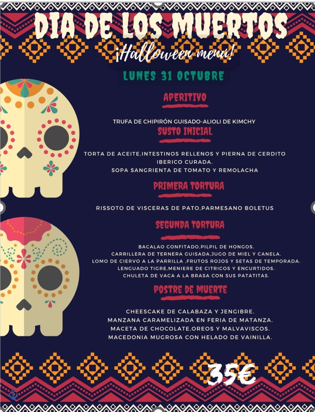 Hábitat Sella organiza en honor al día de los muertos una cena de lo más terrorífica.