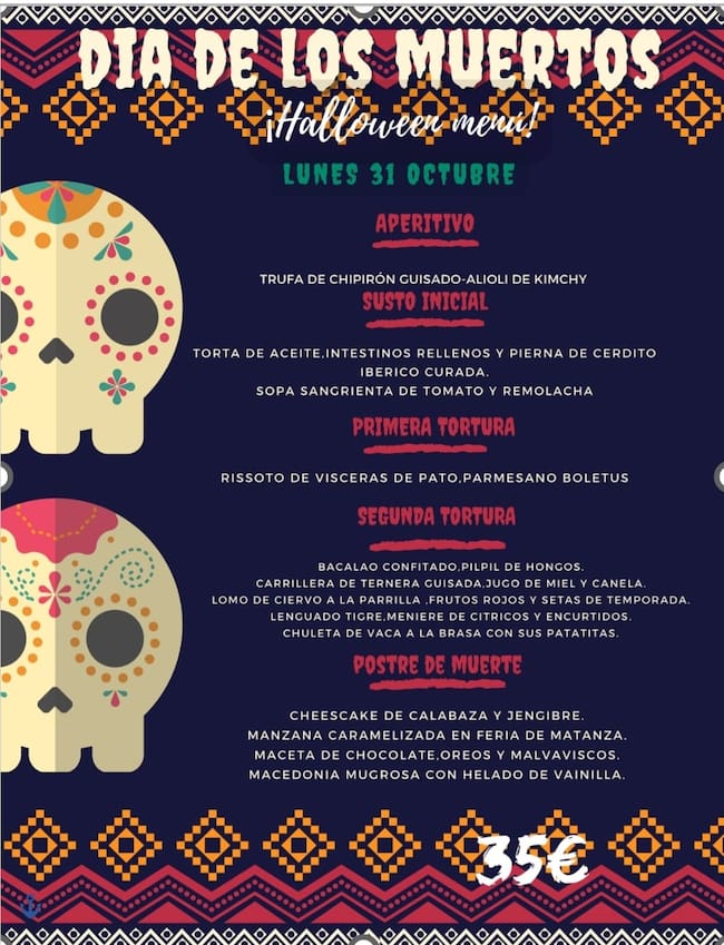 Hábitat Sella organiza en honor al día de los muertos una cena de lo más terrorífica.