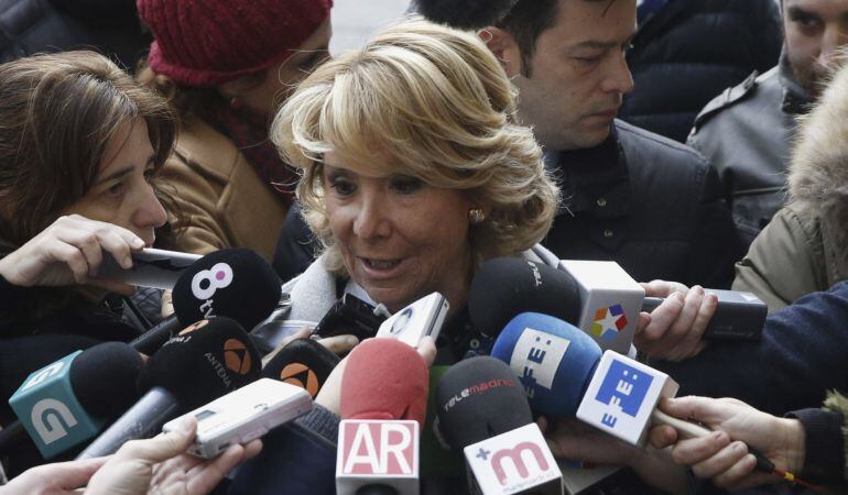La presidenta del PP de Madrid, Esperanza Aguirre.