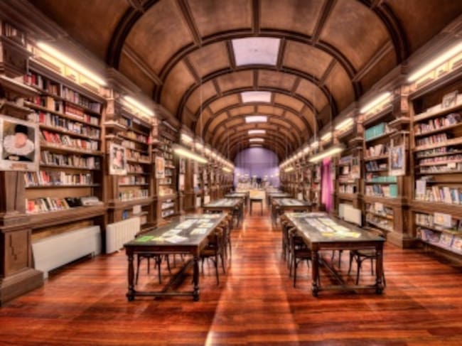 La biblioteca del instituto en el que se ha rodado la serie