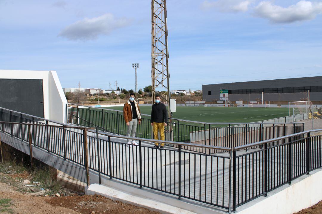 L’Alcora mejora la accesibilidad del campo de fútbol para facilitar el acceso a personas de movilidad reducida