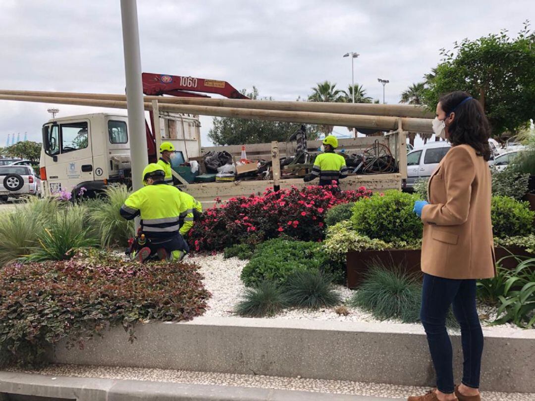 Imagen de los trabajos.