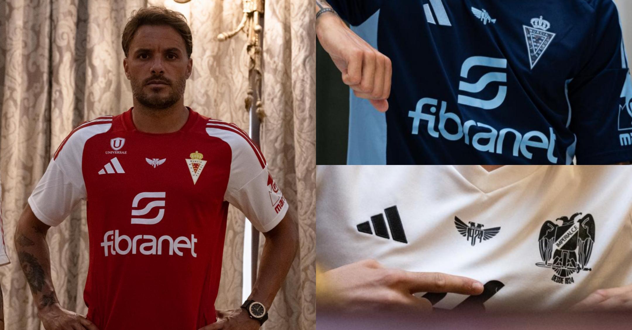 Las tres equipaciones del Real Murcia para la próxima temporada