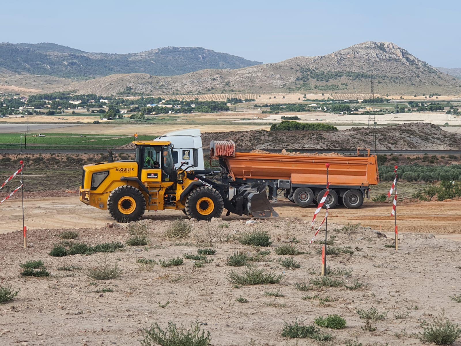 Obras vertedero Villena