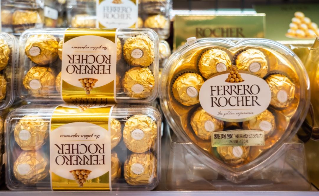 Bombones de Ferrero Rocher.