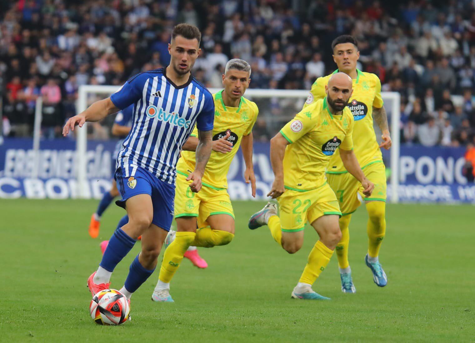 El conjunto berciano no supo resolver el partido ante el Deportivo de la Coruña