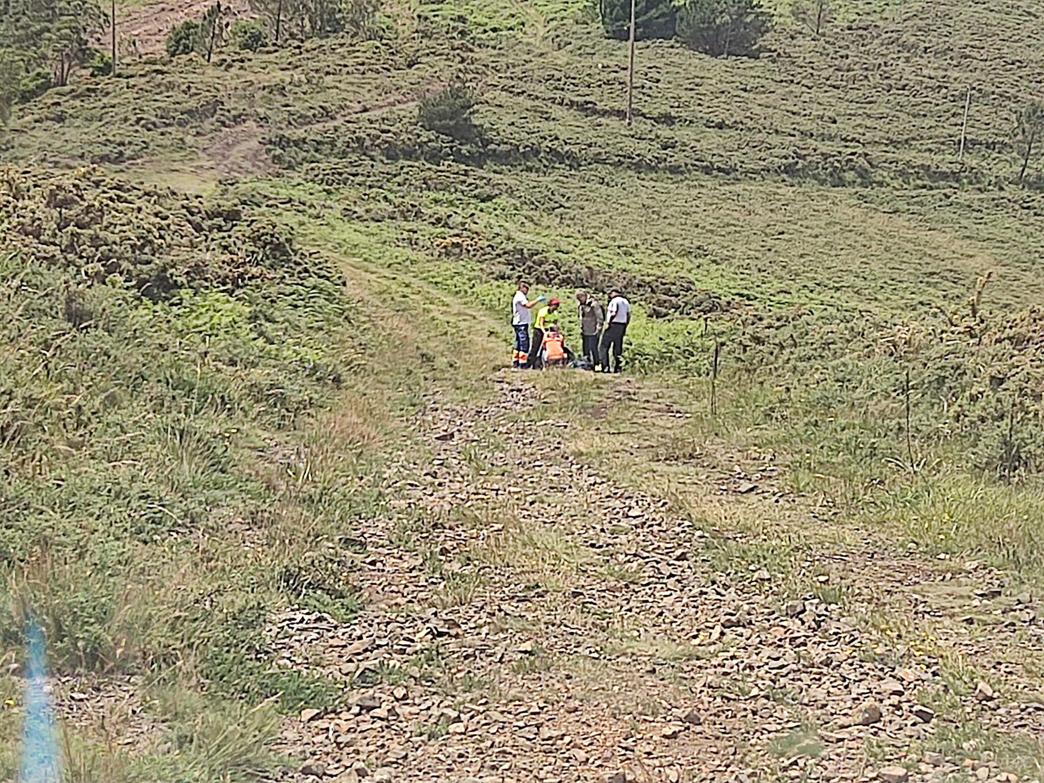 Imagen del rescate en las cercanías de Punta Candieira