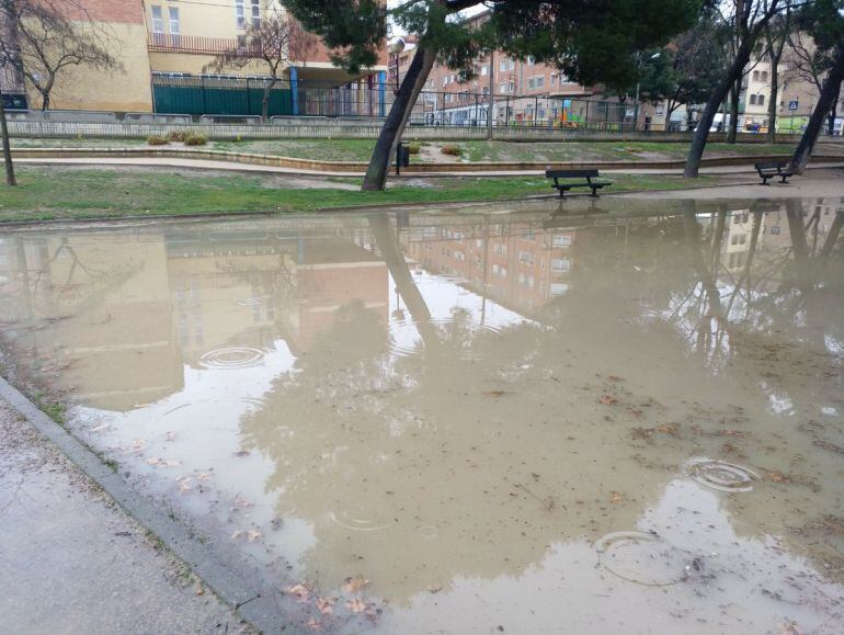 Estado del parque Tío Jorge a primera hora de la mañana del 5 de marzo.