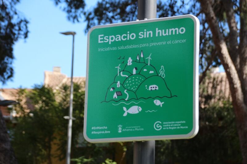 Espacios sin humo en Alhama de Murcia.