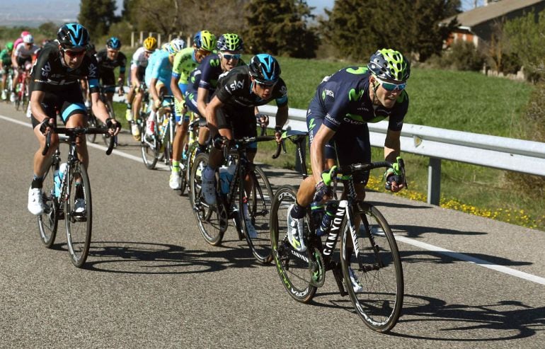 Valverde durante la Volta a Catalunya.