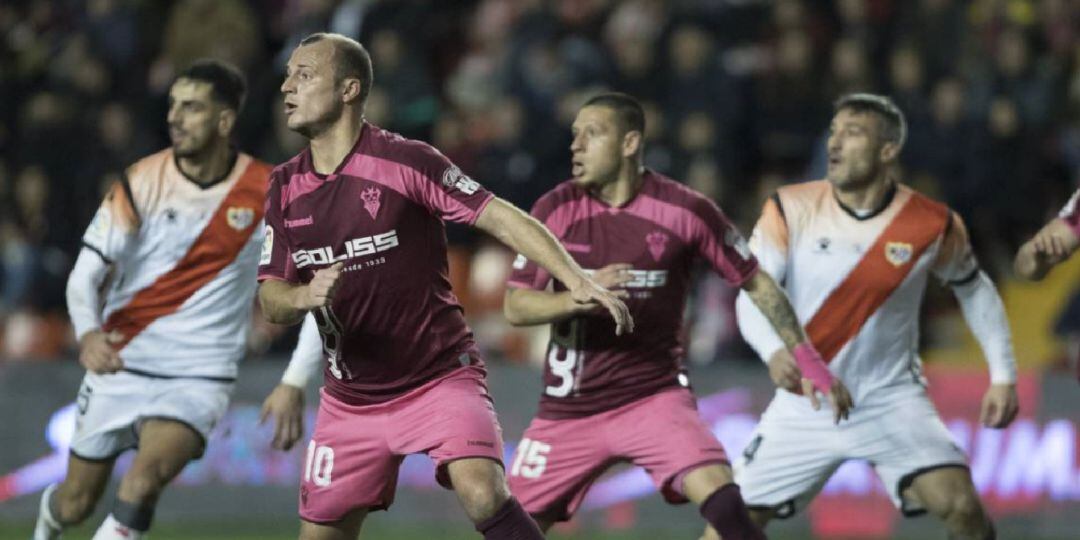 Imagen del partido entre Rayo Vallecano y Albacete disputado en diciembre