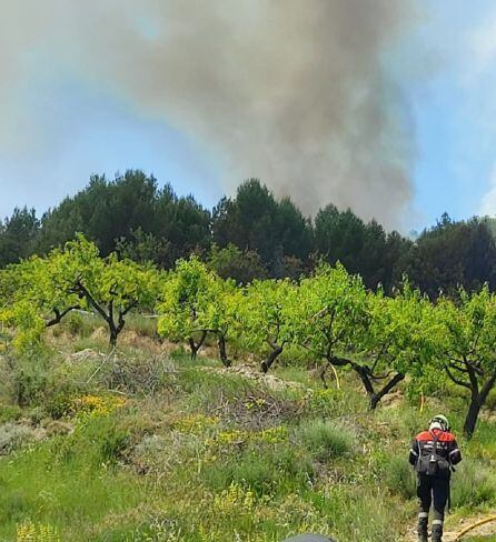 Imagen del incendio