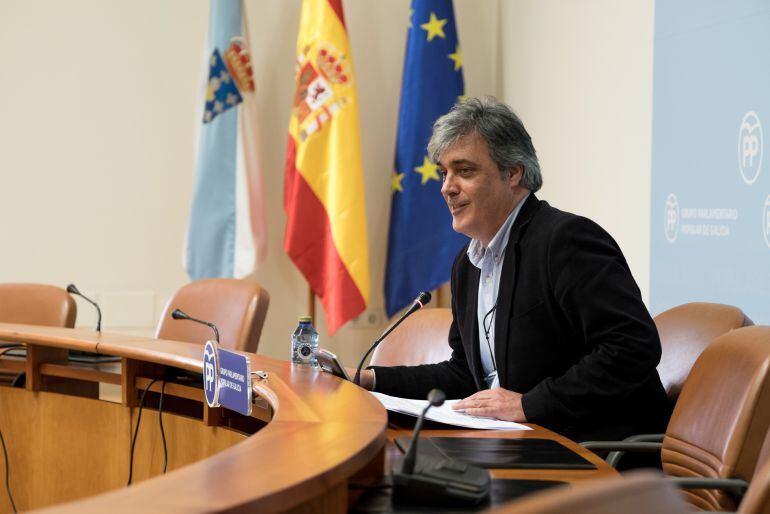 Pedro Puy en la rueda de prensa