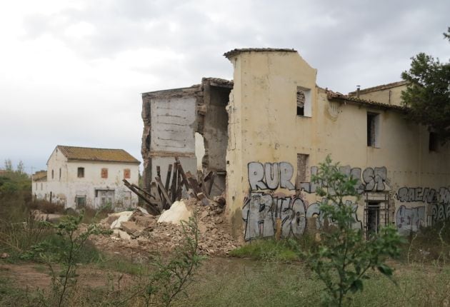 Derrumbe de la alquería del Rey de València