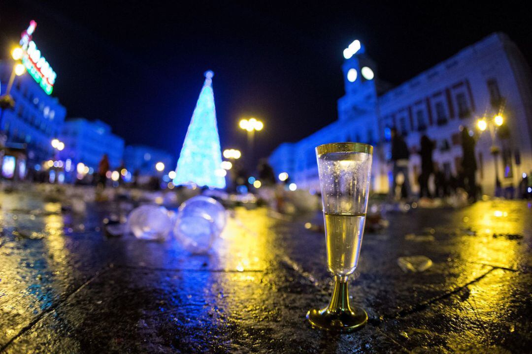 Celebración en la Puerta del Sol de Madrid