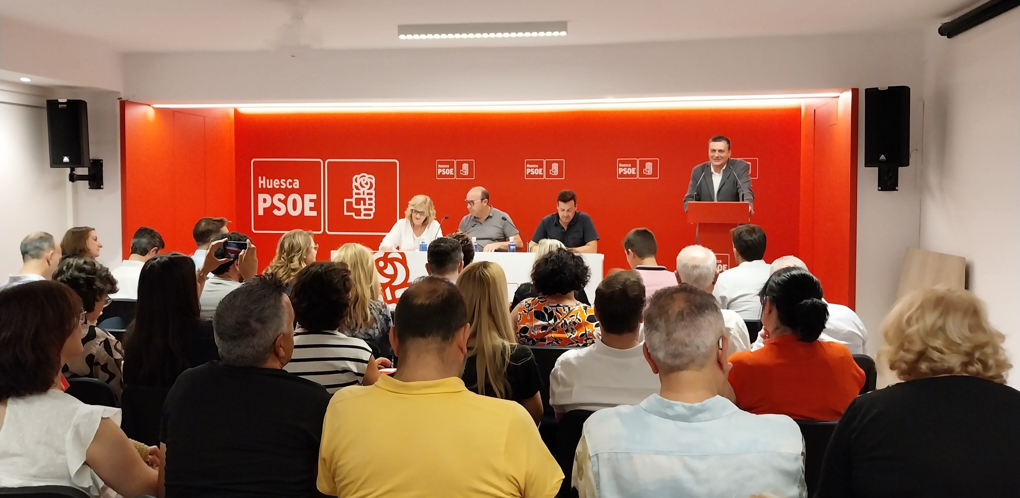 Comité Provincial del PSOE con Fernando Sabés