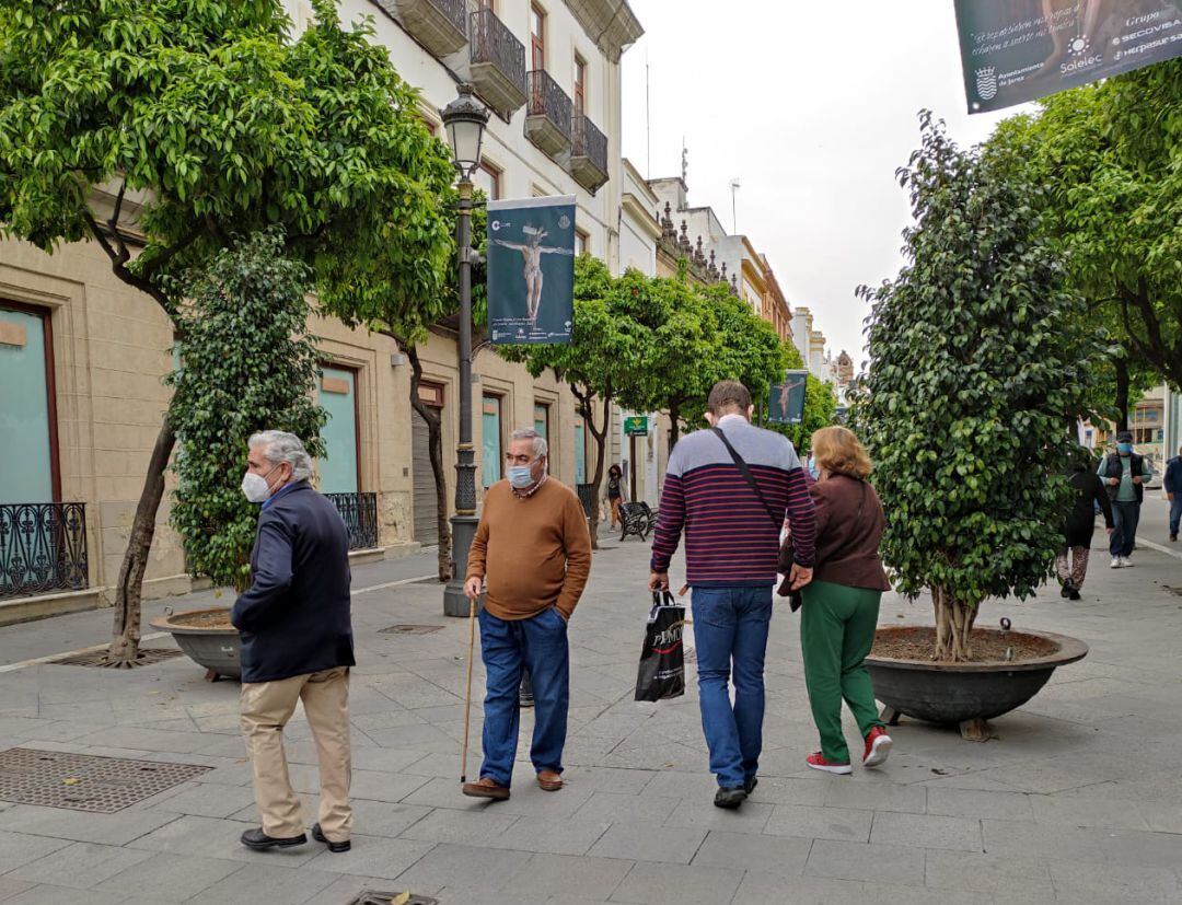 Calle Larga, en el centro de Jerez