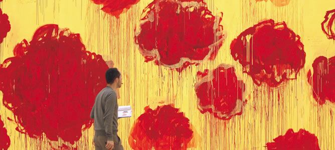 Dispersión de flores y otras cosas", del artista Cy Twombly
