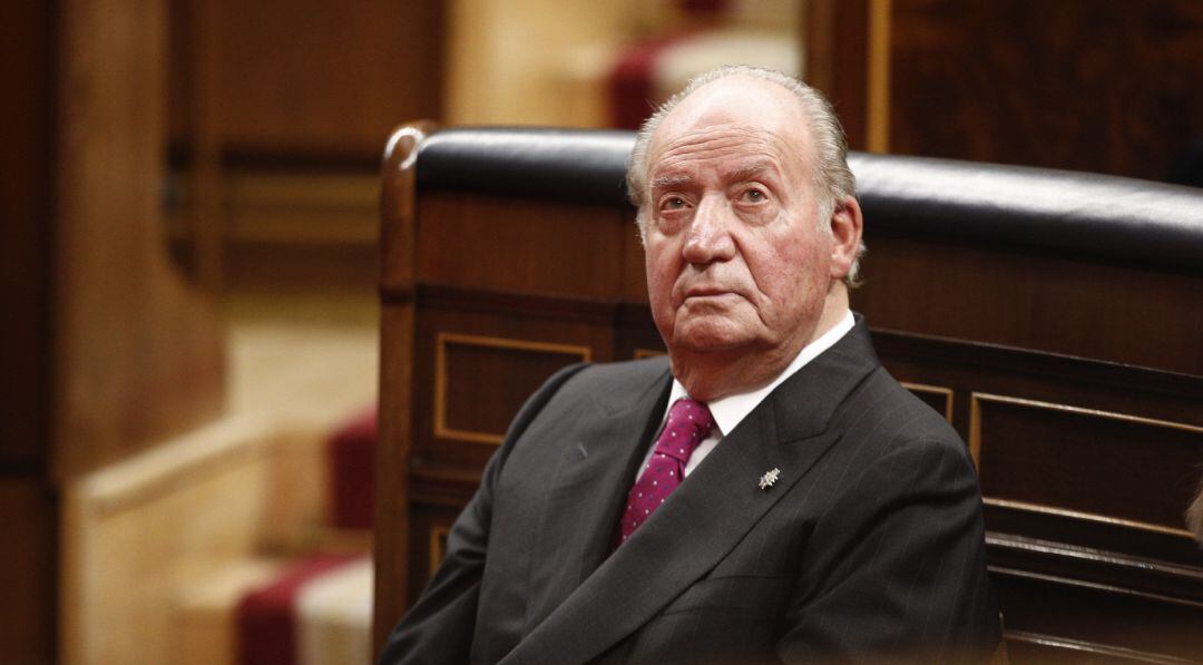 Imagen de archivo del rey Juan Carlos I en el Congreso.