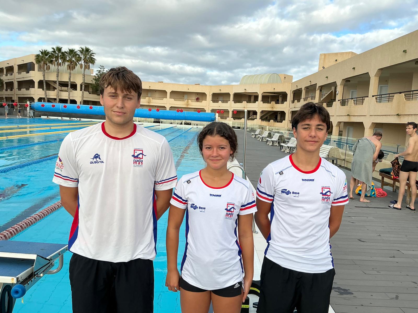 Herminio Alperi, Nicolás Padrón y Nora Delgado participarán en el Campeonato de España de Natación en Larga Distancia.