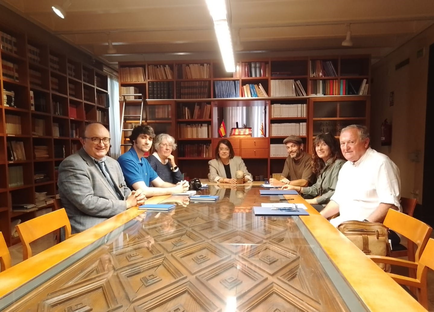 Encuentro de la Justicia de Aragón con motivo de la Cueva de Chaves