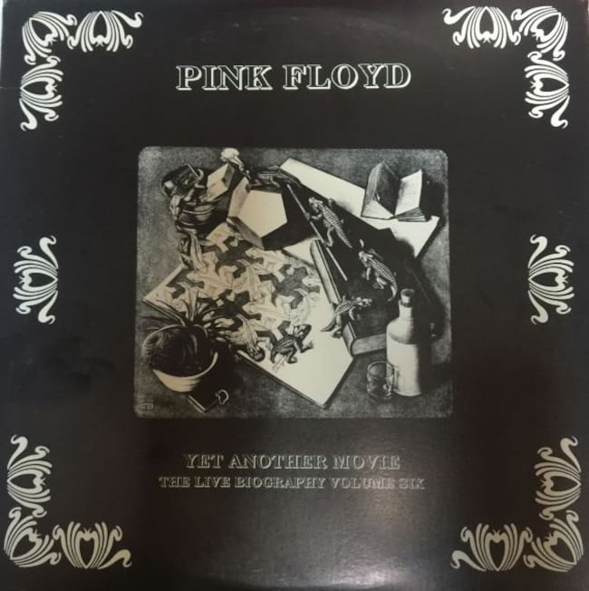 La carátula de 'Yet Another Movie (the live biography volume six)' del grupo Pink Floyd ilustrada por Escher, en 1987.