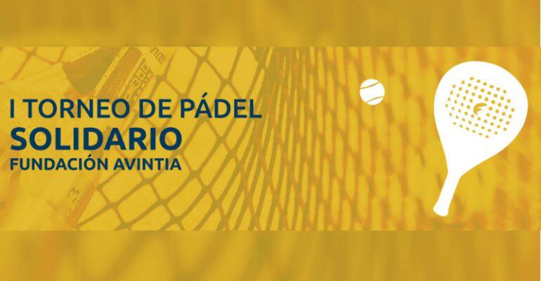 Cartel del I torneo de pádel solidario