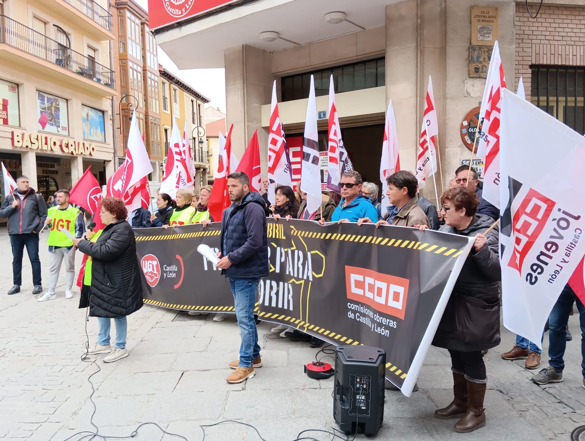 Concentración por el Día de la Seguridad y Salud en el Trabajo