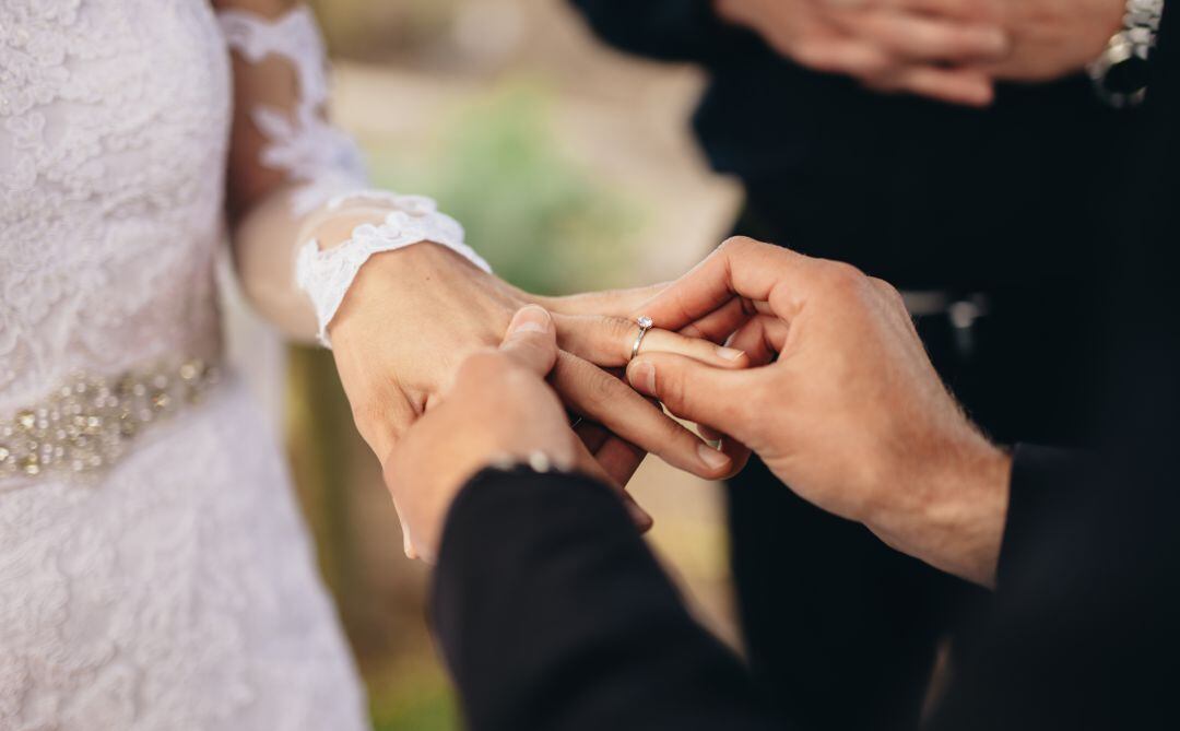 Imagen de archivo de una boda