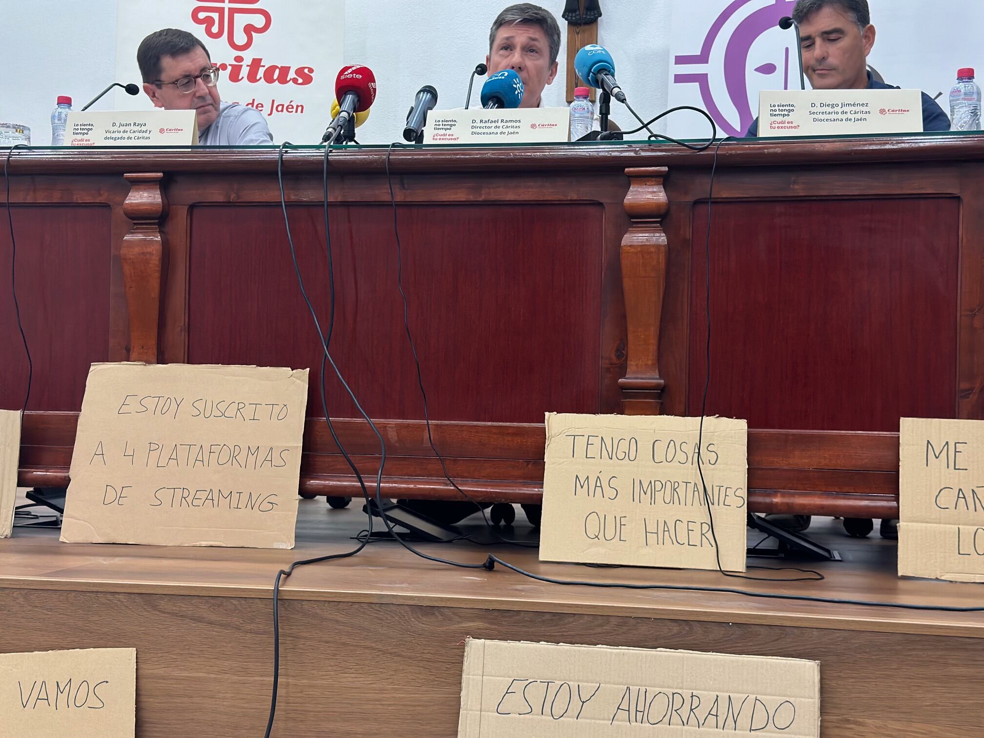 Presentación de la campaña publicitaria de Cáritas Diocesana Jaén.