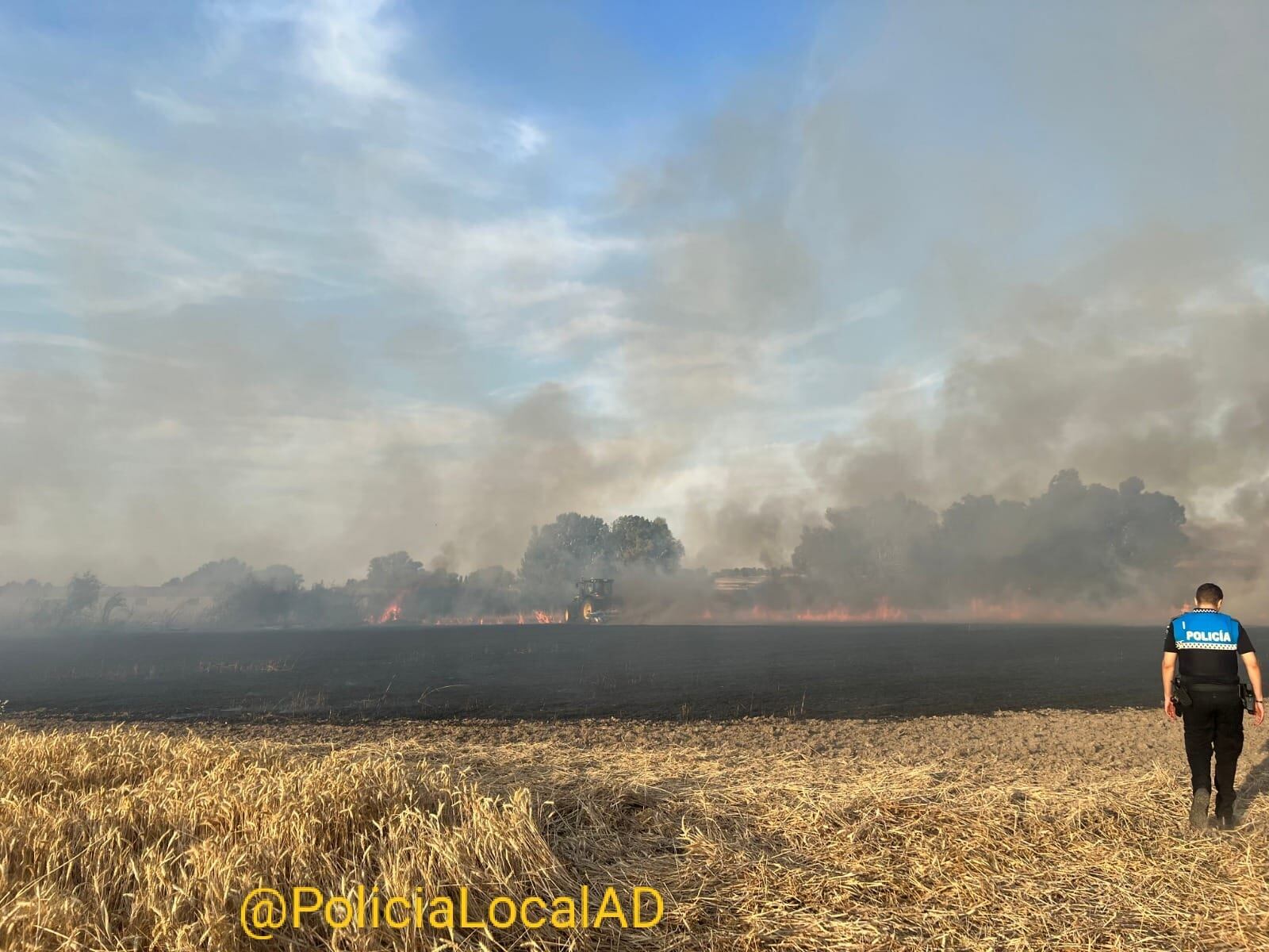 Incendio en Sinovas este domingo