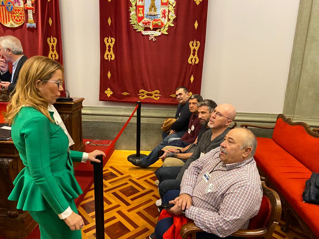 Miembros del Comité de Sabic en el Ayuntamiento de Cartagena