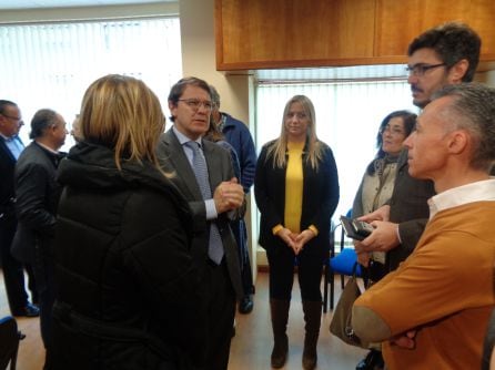 Momentos previos al encuentro con el tejido empresarial