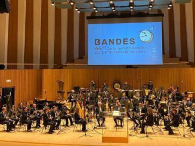 Actuación de la banda de música de Ador en Valencia