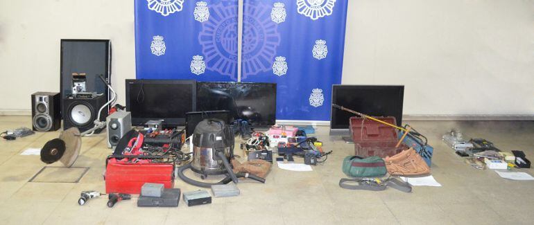 Objetos incautados en la Operación