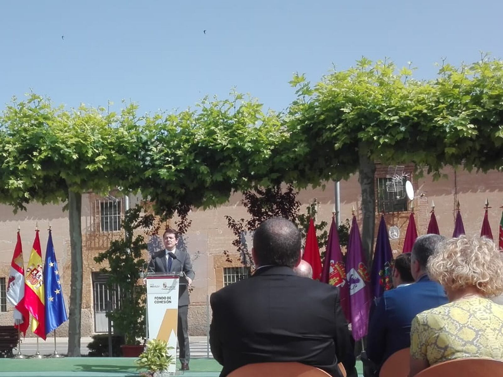 Alfonso Fernández Mañueco durante el acto en Villalazán