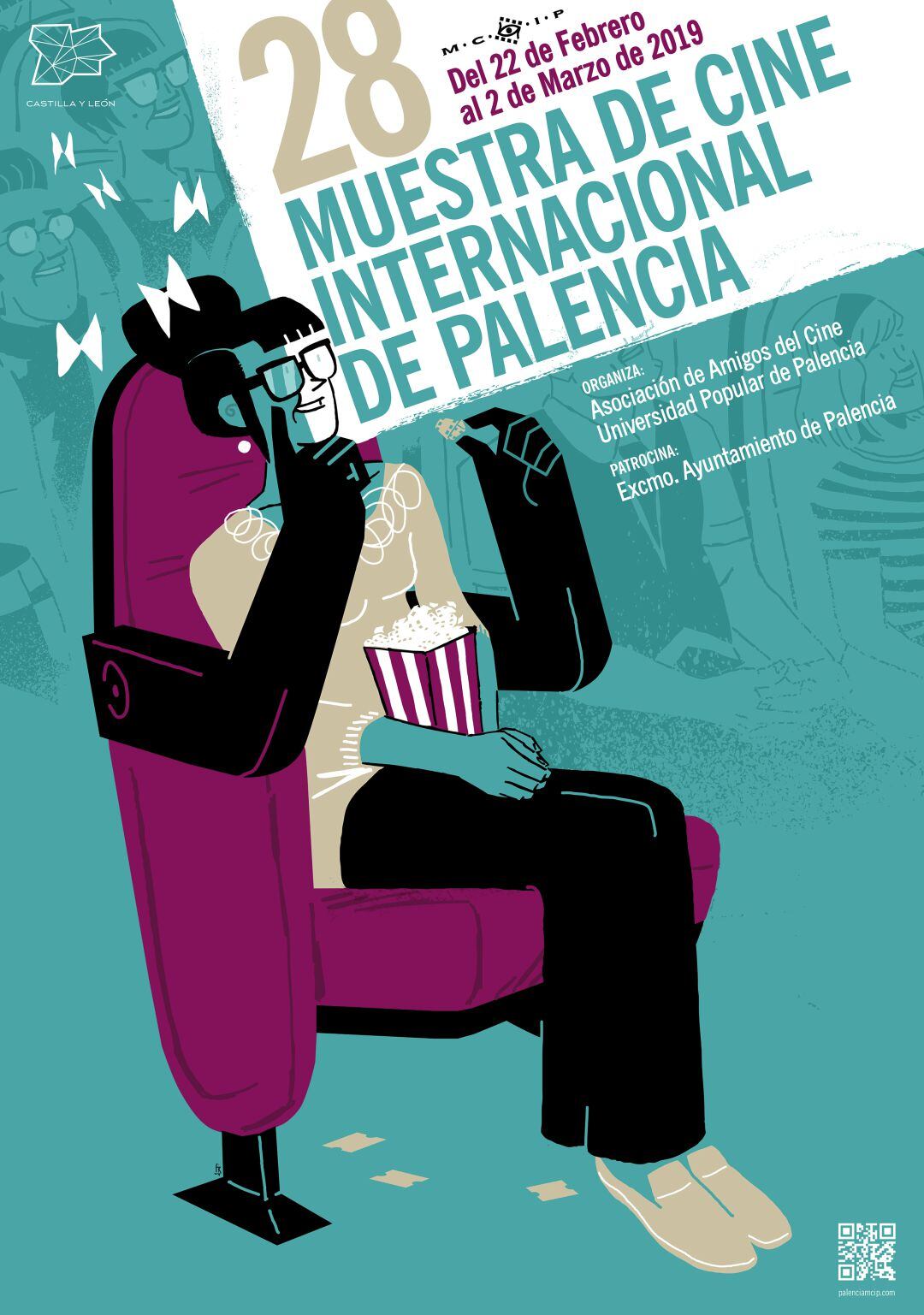 Cartel anunciador de la Muestra de Cine Internacional de Palencia