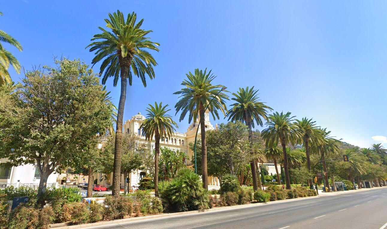 Paseo del Parque de Málaga (Google maps)