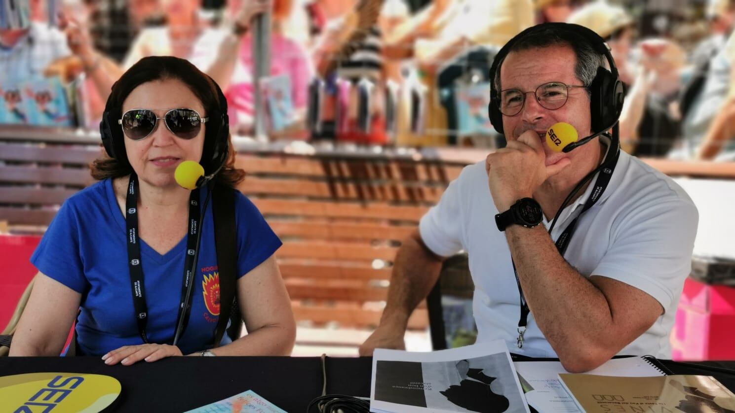 Chary Palomar, presidenta de la Foguera Calvo Sotelo