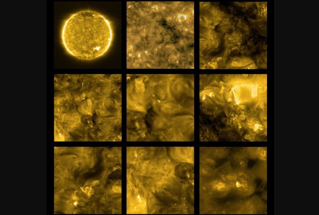 Primeras imágenes del Sol de la misión Solar Orbiter 