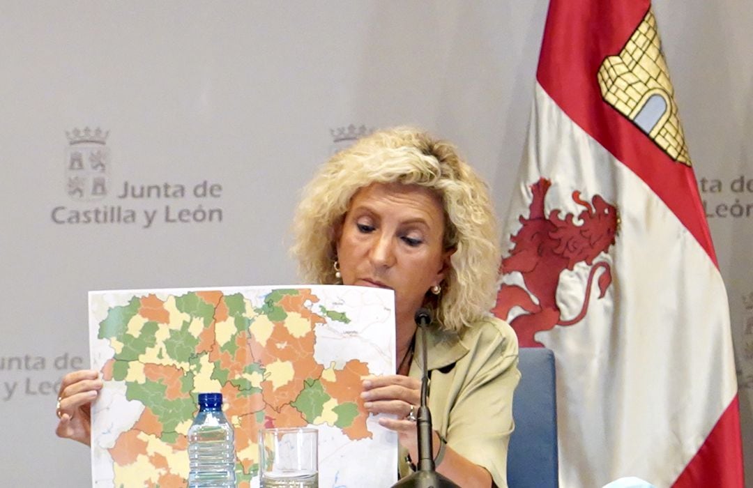 La consejera de Sanidad, Verónica Casado, comparece en rueda de prensa para informar de la situación en la Comunidad en relación a la COVID-19.