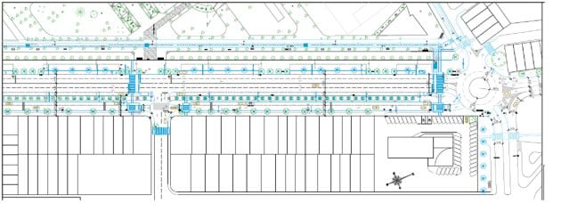 Uno de los tramos que serán objeto de mejora entre la carretera de Valdepeñas y la rotonda de la carretera de Carrión