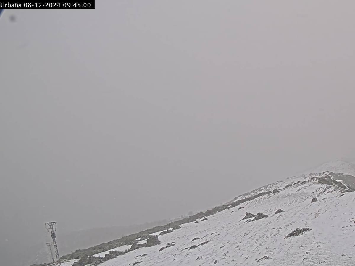 El pico Urbaña registra rachas de viento de casi 127 kilómetros por hora