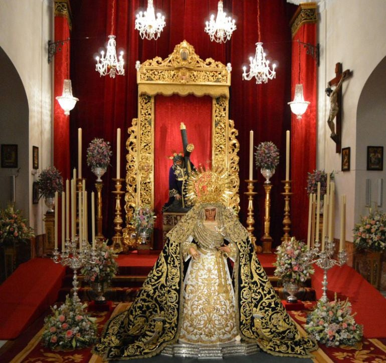 Así ha quedado dispuesto el besamanos extraordinario en la Capilla de Los Marineros del Cristo de las Tres Caídas y Ntra. Sra. de la Esperanza por el IV Centenario de la Fusión entre ambas corporaciones