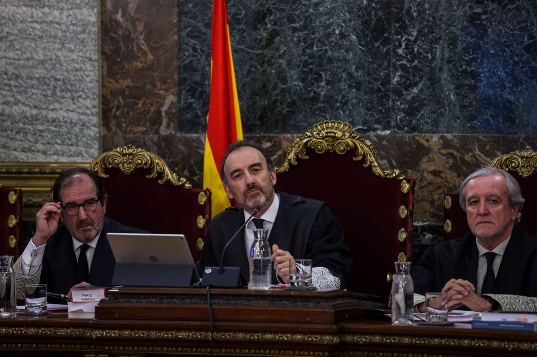 El juez Marchena durante una de las sesiones del juicio al procés